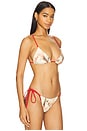 view 2 of 4 Hana String Triangle Bikini Top in Gladioli Print