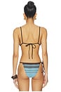 view 4 of 5 Rioja String Triangle Bikini Top in Pacha Mineral Stripe