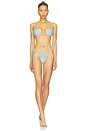 view 4 of 4 TOP BIKINI LUCIE in Washed Blue
