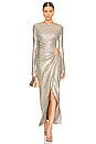 view 5 of 6 Chloe Dress in Gold