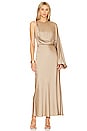 view 1 of 3 Alessia One Shoulder Dress in Latte