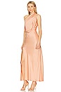 view 3 of 4 Alessia One Shoulder Dress in Peach Sherbet