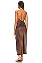 view 3 of 3 Liliana Midi Dress in Chocolate