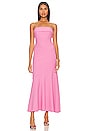 view 1 of 3 Quinn Strapless Dress in Pop Pink