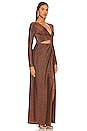 view 2 of 4 Kyla Long Sleeve Dress in Bronze