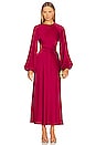 view 1 of 3 Esme Long Sleeve Dress in Raspberry