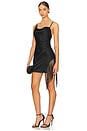 view 1 of 3 Josephine Cowl Mini Dress in Black