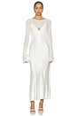 view 1 of 4 Eevie Long Sleeve Maxi Dress in Ivory