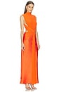 view 3 of 5 London Gown in Tangerine