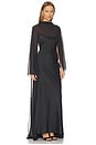 view 2 of 3 Devlyn Long Sleeve Gown in Black