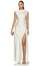 view 1 of 3 VESTIDO LARGO LUKA  in Oyster
