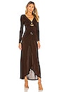 view 1 of 3 Neave Dress in Chocolate