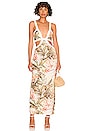 view 1 of 3 ROBE MAGDA in Painted Floral Print