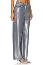 view 2 of 6 Sabrina Metallic Jean in Silver Foil