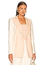 view 1 of 5 Gilder Blazer in Peach & Cream Contrast