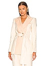 view 2 of 5 Gilder Blazer in Peach & Cream Contrast