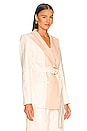 view 3 of 5 Gilder Blazer in Peach & Cream Contrast