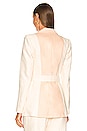 view 4 of 5 Gilder Blazer in Peach & Cream Contrast