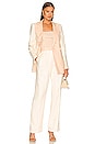 view 5 of 5 Gilder Blazer in Peach & Cream Contrast
