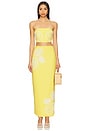 view 5 of 6 Carly Maxi Skirt in Lemon