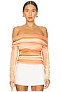 view 1 of 4 MATTIE 롱슬리브 탑 in Sherbet Stripe