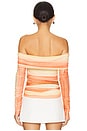 view 3 of 4 MATTIE 롱슬리브 탑 in Sherbet Stripe