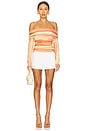 view 4 of 4 MATTIE 롱슬리브 탑 in Sherbet Stripe