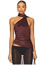 view 1 of 4 Delphine Top in Chocolate
