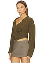 view 3 of 5 Solenne Long Sleeve Top in Khaki