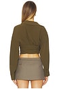 view 4 of 5 Solenne Long Sleeve Top in Khaki