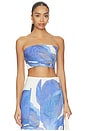 view 1 of 4 Rumi Strapless Top in Spliced Bloom