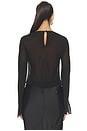 view 4 of 5 Yeirah Long Sleeve Top in Black