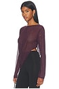view 4 of 6 Harriett Long Sleeve Top in Eggplant
