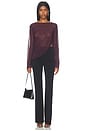 view 6 of 6 Harriett Long Sleeve Top in Eggplant