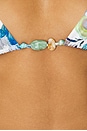 view 5 of 5 Lila String Triangle Bikini Top in Watercolour Paisley