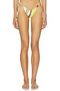 view 1 of 4 Karah Tie Brief in Citrus Stripe