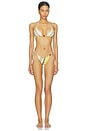 view 4 of 4 Karah Tie Brief in Citrus Stripe