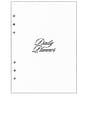view 1 of 4 Undated Daily Planner Insert 6 Ring in 