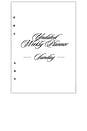 view 1 of 5 Undated Weekly Planner Insert Sunday 6 Ring in 