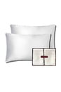 view 1 of 3 Queen Silk Pillowcase Duo in White