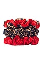 view 2 of 3 Hair Scrunchies in Leopard Red