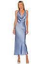 view 1 of 3 Esther Long Dress in Sea Blue
