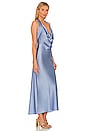 view 2 of 3 Esther Long Dress in Sea Blue