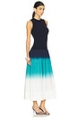 view 2 of 3 Novo Knit Combo Dress in Macadamia & Blue Dip Dye