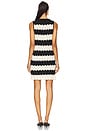 view 3 of 4 Moji Knit Mini Dress in Black & Macadamia Wave Stripe