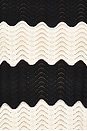 view 4 of 4 Moji Knit Mini Dress in Black & Macadamia Wave Stripe