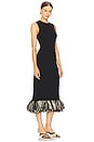 view 2 of 3 Boa Knit Raffia Dress in Black