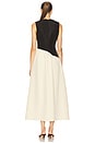 view 3 of 4 Laurel Moire Midi Dress in Black & Bone
