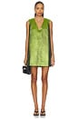 view 1 of 4 Fountain Metallic Mini Dress in Matcha