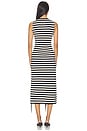view 4 of 4 VESTIDO SABINE FRINGE KNIT in Black & White Stripe